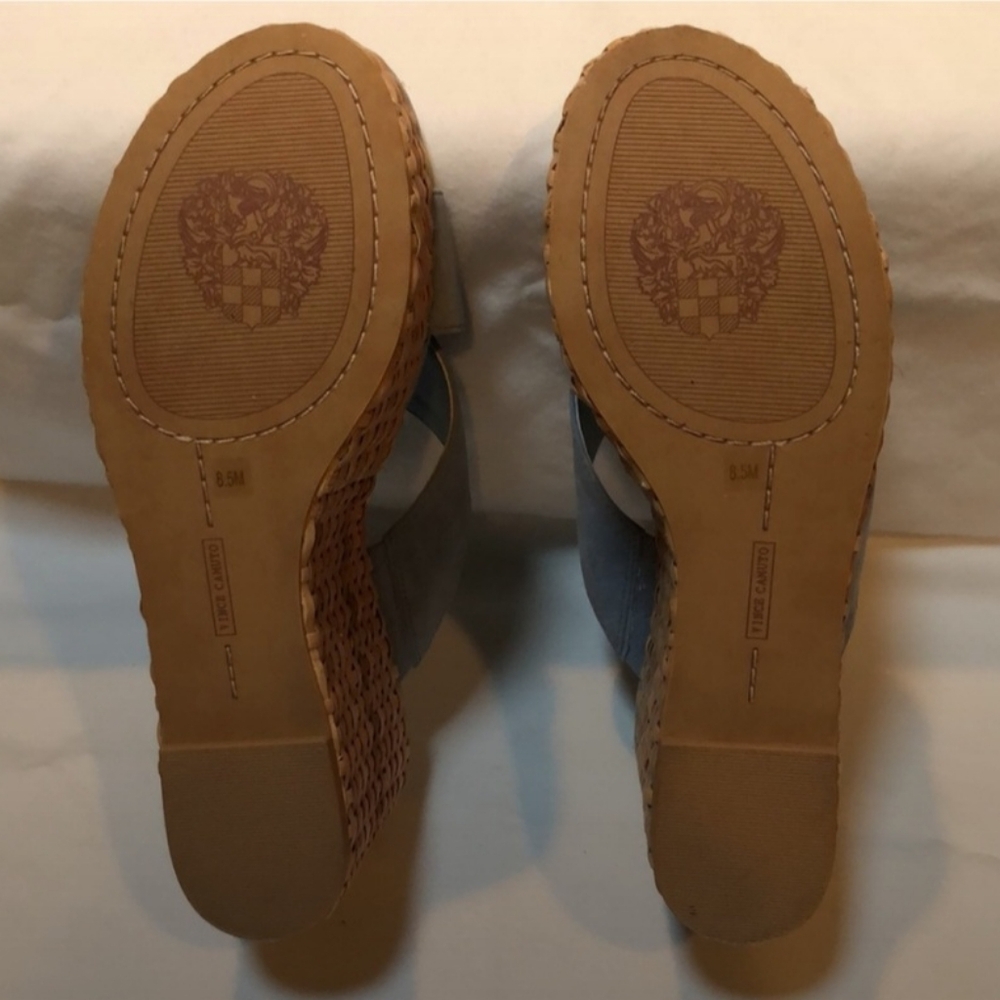 Vince Camuto Blue Wedge Espadrilles - Picture 11 of 13